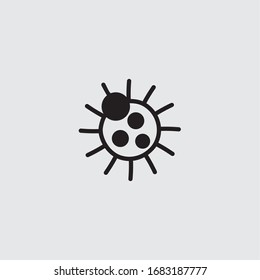 corona virus logo vector illustration