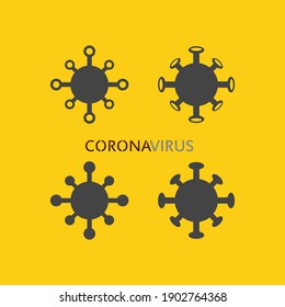 corona virus logo virus vector, vaccin logo,infection bacteria icon and health care danger social distancing pandemic covid 19