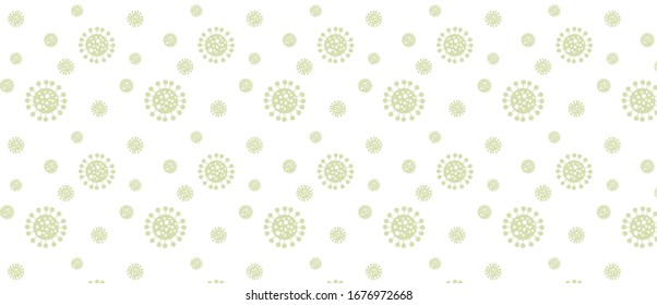 Corona Virus Microbe Pattern. Vector Icon. Microorganism Disease Causing Illustration Symbol. Cell Cancer Sign. Virus Logo. Illustration Graphic Vector Of Corona Virus In Wuhan