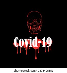 Corona virus name vector illustration