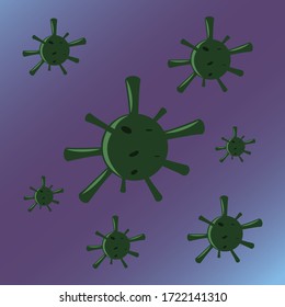 
corona virus network vector design
