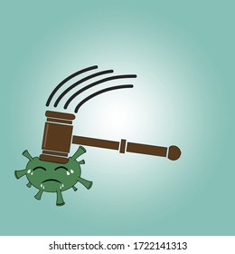 
corona virus network vector design