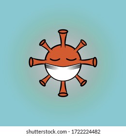 diseño vectorial de la red de virus corona