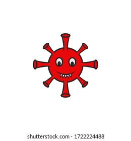 diseño vectorial de la red de virus corona