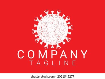 Corona virus new logo and icon design template