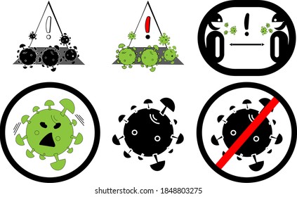 corona virus novel covid 19 vectors social distance and mask