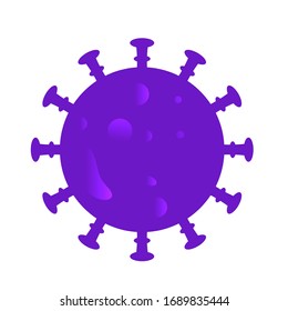 corona virus on the white background. isolated vector covid -19. 