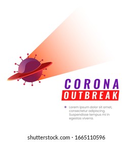 corona virus outbreak modern design