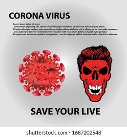 corona virus outbreak wallpaper background vector image