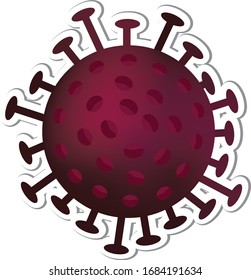 Corona virus pattern, bacterium background. Covid-19