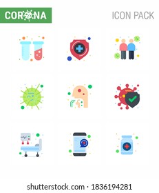 corona virus prevention. covid19 tips to avoid injury 9 Flat Color icon for presentation  cough; sars; coronavirus; mers; flu viral coronavirus 2019-nov disease Vector Design Elements