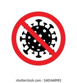 Corona Virus prevention, an illustration of coronavirus. Corona Virus in Wuhan, China, Global Spread, and Concept of Icon of Stopping Corona Virus.