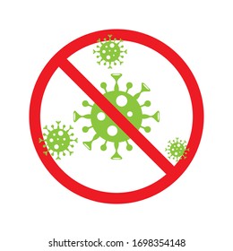 Corona Virus, Prevention ilustration of corona virus. 
Global Spread, Concept of Icon of Stopping Corona Virus