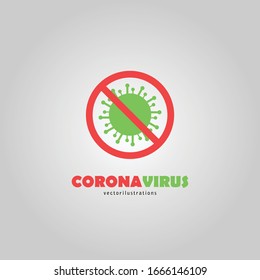 Corona Virus prevention ilustration of corona virus. Corona Virus in Wuhan, China, Global Spread, and Concept of Icon of Stopping Corona Virus