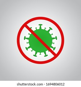 Corona Virus prevention ilustration of corona virus. Corona Virus in Wuhan, China, Global Spread, and Concept of Icon of Stopping Corona Virus