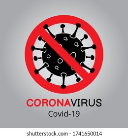 Corona Virus prevention Sign Icon. Corona Virus Vector Icon. Coronavirus Covd-19. Infographic Element. Logo & symbol illustration