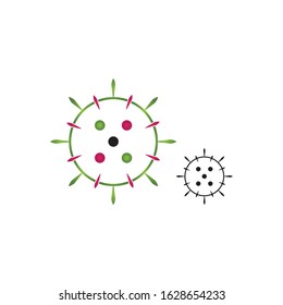 Corona virus protection logo vector