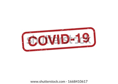 CORONA VIRUS red stamp text on white background,vector Illustration