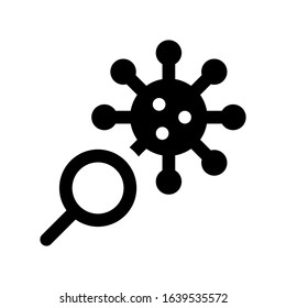corona virus related virus found vector in solid design