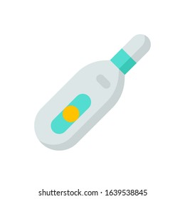 corona virus related thermometer vector vector in flat design