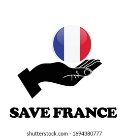 Corona Virus Save Pray for FRANCE
