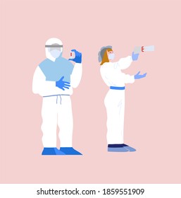 Corona Virus Scientict Test Vector