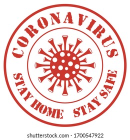 Corona Virus Seal - Stay Home Stay Safe