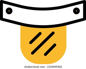 Corona virus shield, illustration, vector on a white background.