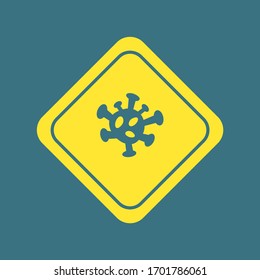 Corona virus sign design illustration, Can be used for many purpose.