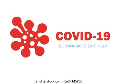 Corona Virus sign icon. Virion of Coronavirus on white background. 2019-nCoV epidemic of pneumonia symbol. Vector illustration for science and medical use, web, banner, poster