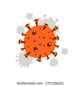 corona virus simple vector design covid 19