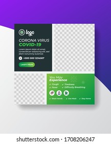 Corona Virus Social Media Banner Template