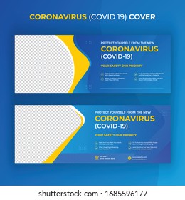 Corona virus Social media post, Virus prevention banner Template.