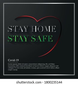 Corona virus stay home stay safe