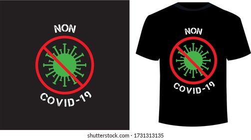 Corona virus t shirt design in vector  