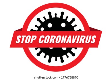 Corona virus tag vector art