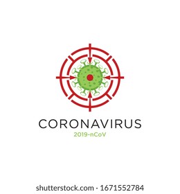 Destino del virus Corona, ilustración vectorial del virus de la corona en Wuhan, infección por el virus de la corona. Virus microbiano 2019-naos.corona.