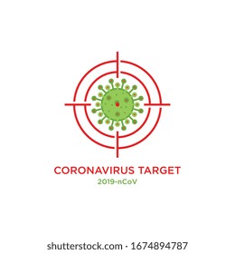 Virus corona, ilustración vectorial del virus de la corona en Wuhan, infección por el coronavirus. Nuevo virus coronavirus (2019-ncov).