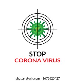 corona virus target. vector illustration of corona virus. 2019 ncov. global spread. disease outbreak