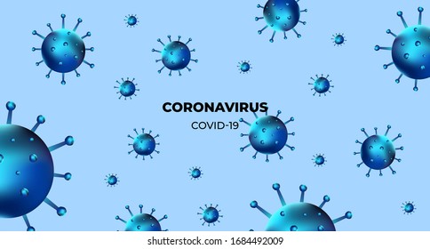 Corona-Virus-Vorlage, Design-Hintergrund 