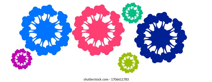Corona Virus Template Illustration Design.