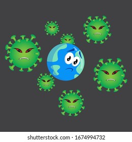 Corona virus threatens humans throughout the world