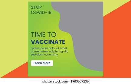 Corona Virus Vaccine Social Media, Stop Covid-19 concept, Prevention of Covid-19, People keeping distance for infection risk and disease, Coronavirus, Vector Illustration, 