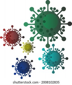 Corona virus vector with background