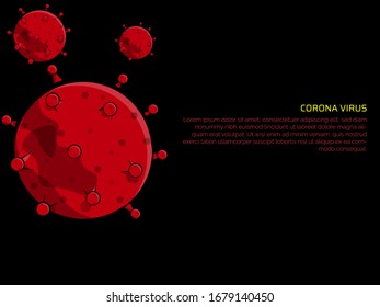 corona virus vector background, ready for poster, banner, landing page, and others