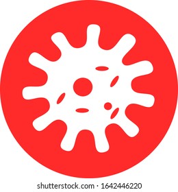 Corona Virus Vector. Bacteria, Microbes or Virus, sign and symbols in flat design health with elements for mobile concepts and web apps. Collection modern infographic logo and pictogram.