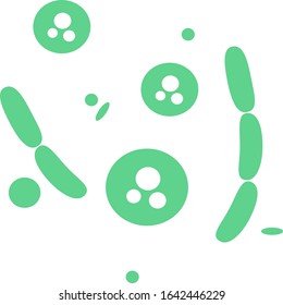 Corona Virus Vector. Bacteria, Microbes or Virus, sign and symbols in flat design health with elements for mobile concepts and web apps. Collection modern infographic logo and pictogram.