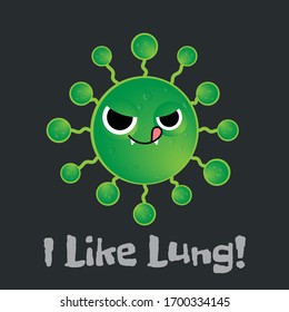 Corona virus vector catoon character.