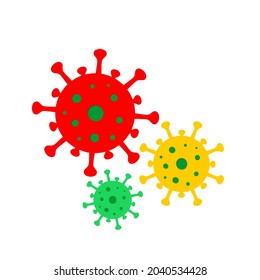 corona virus vector colorful hd