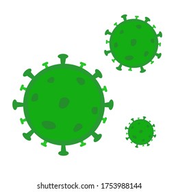 Corona virus vector. COVID 19 vector.